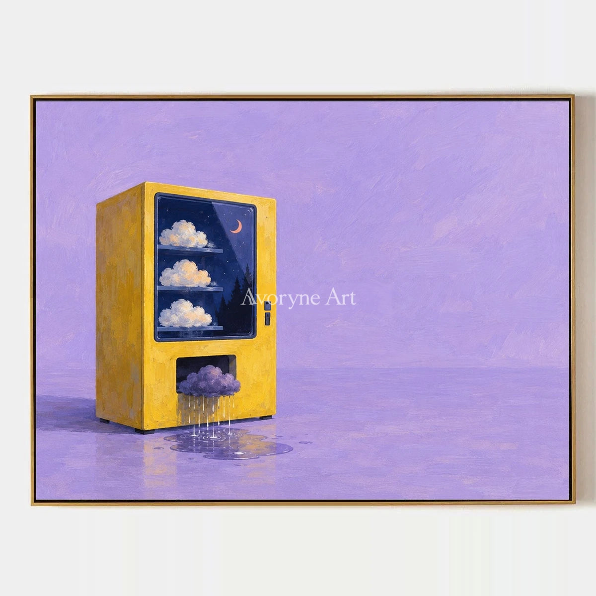 Bright Interval, hand-painted surreal scene wall art by Declan O’Brien