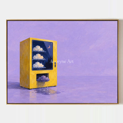 Bright Interval, hand-painted surreal scene wall art by Declan O’Brien
