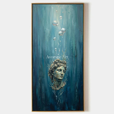 Clear Story, hand-painted surreal scene wall art by Declan O’Brien