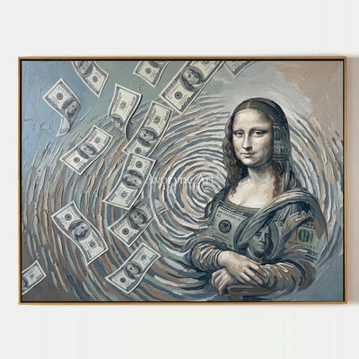 Clear Reverberation, hand-painted surreal scene wall art by Declan O’Brien