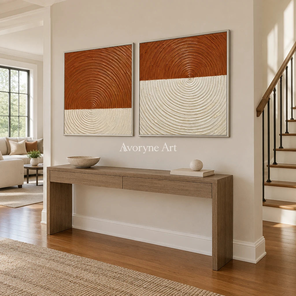 Terra Resonance: Terracotta Texture Diptych — entry silver