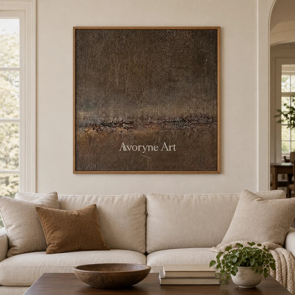 Aster Stillness: Umber Fissure Texture — villa wood