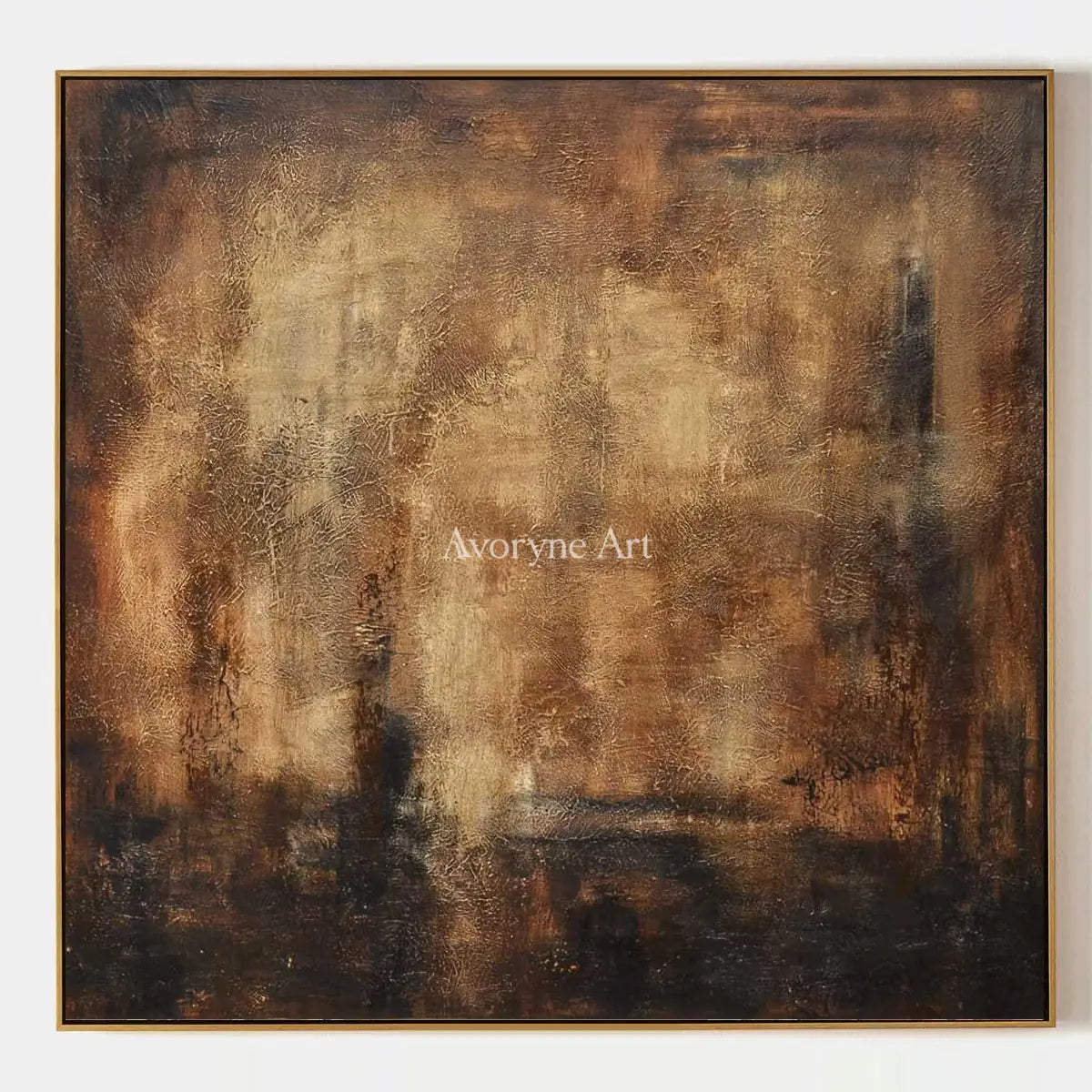 Aster Cove: Umber Glow Abstract — primary