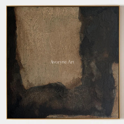 Aster Branch: Umber Glow Abstract — primary