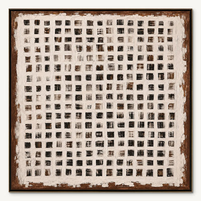 Urban Grid: Textured Geometric Wall Art - main