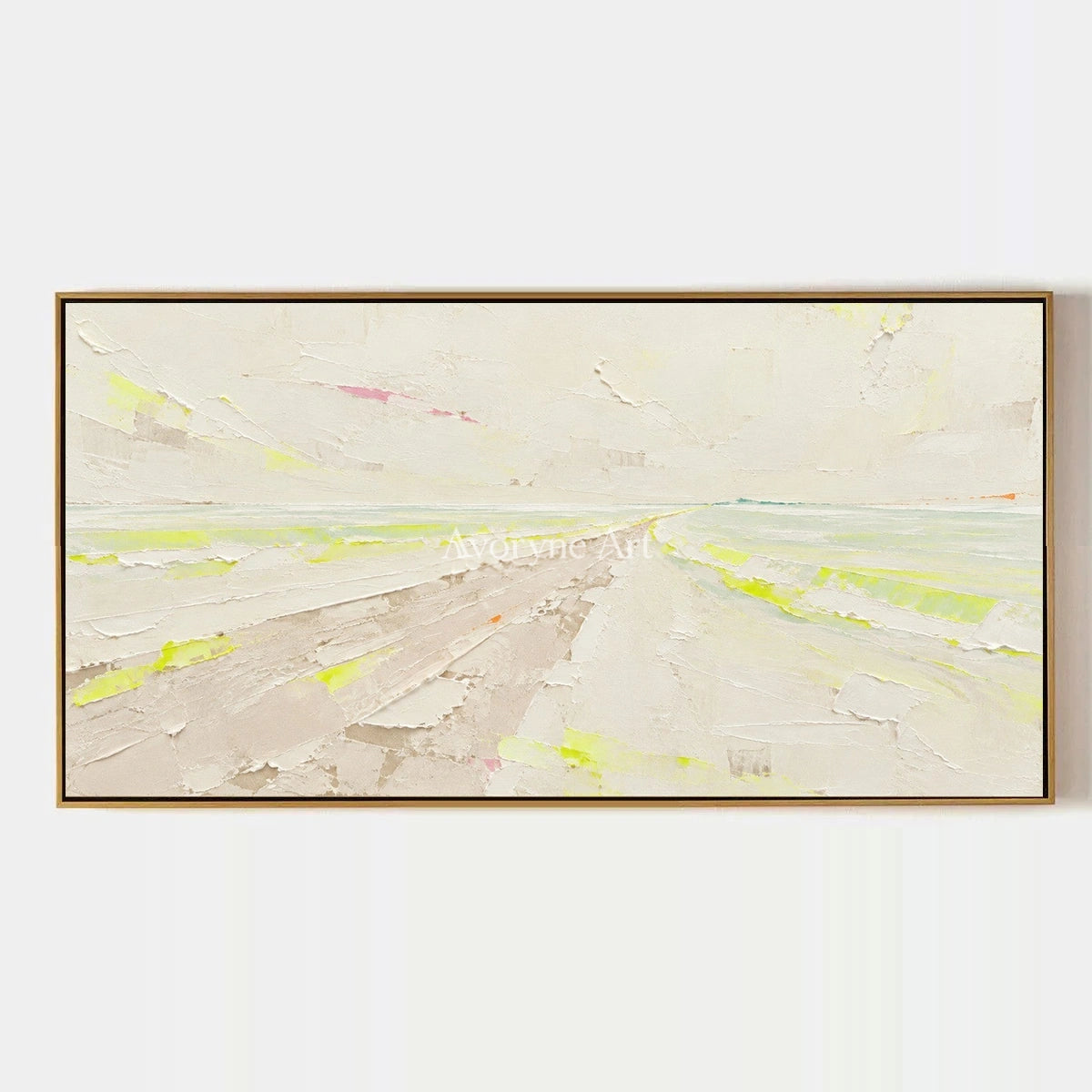 Tender Trace, hand-painted vivid landscape wall art by Diego Morales