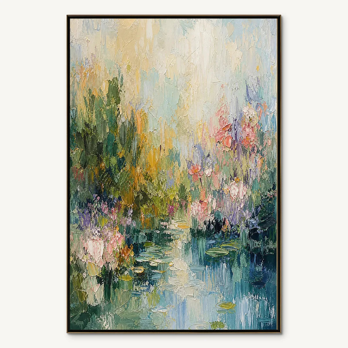 Water Garden: Floral Landscape Wall Art - main