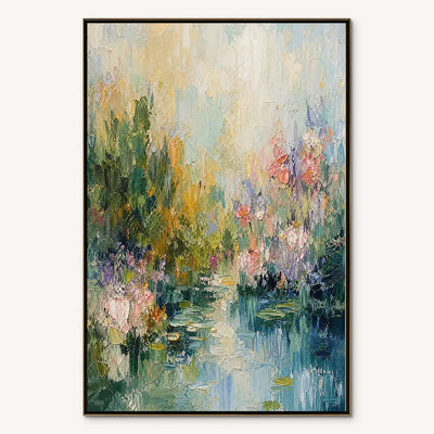Water Garden: Floral Landscape Wall Art - main