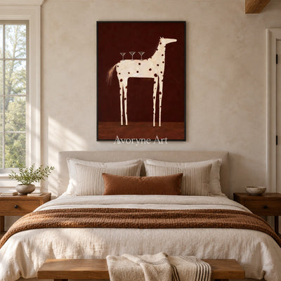 Ivory Soft Passage: Whimsical Animal Art — bedroom black