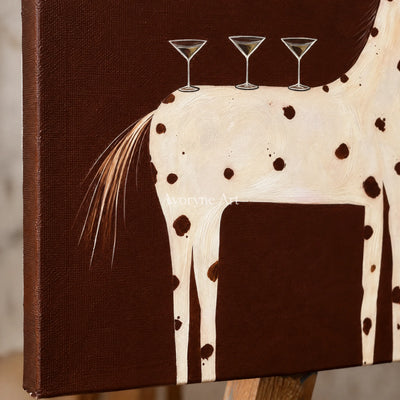 Ivory Soft Passage: Whimsical Animal Art — detail easel