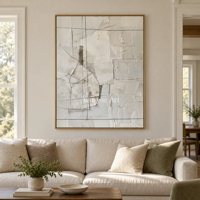 Aster Ribbon: White Block Texture — living gold