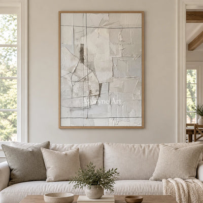 Aster Ribbon: White Block Texture — villa wood