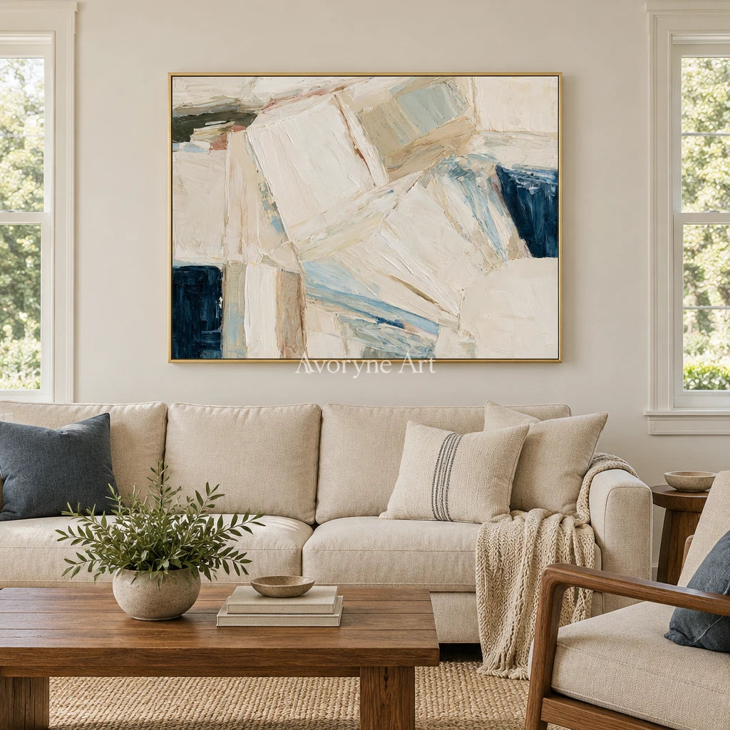 Ivory Open Vista: White Block Texture — living gold