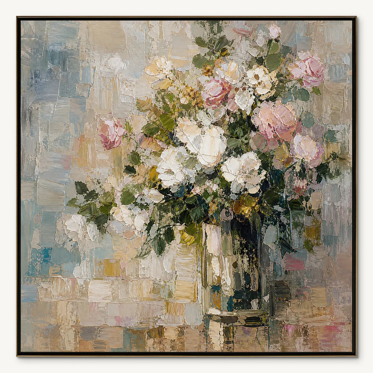 White Bloom: Soft Floral Wall Art - main