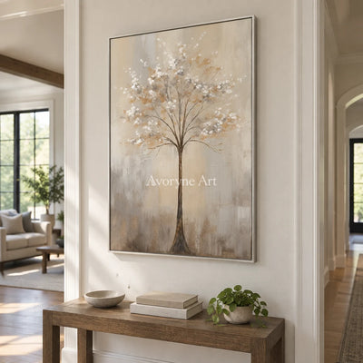 Aster Ground: White Blossom Relief — entry silver