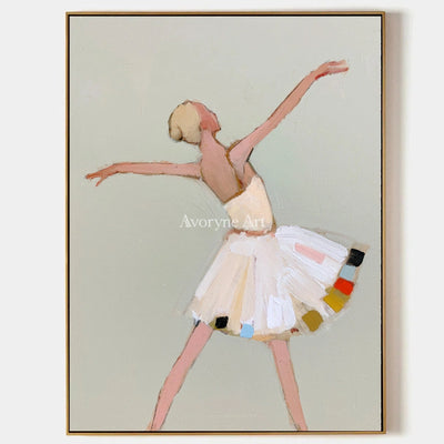 Ivory Gentle Gesture: White Dress Dancer — primary