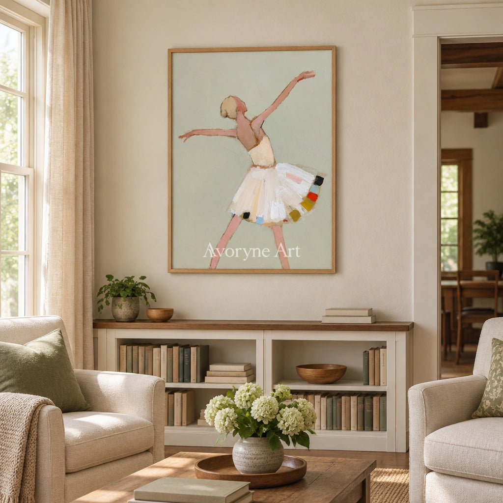 Ivory Gentle Gesture: White Dress Dancer — villa wood