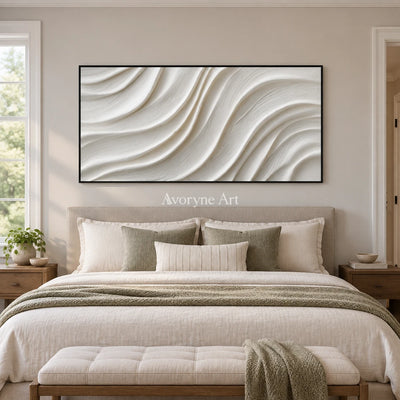 Aster Clover: White Flow Relief — bedroom black