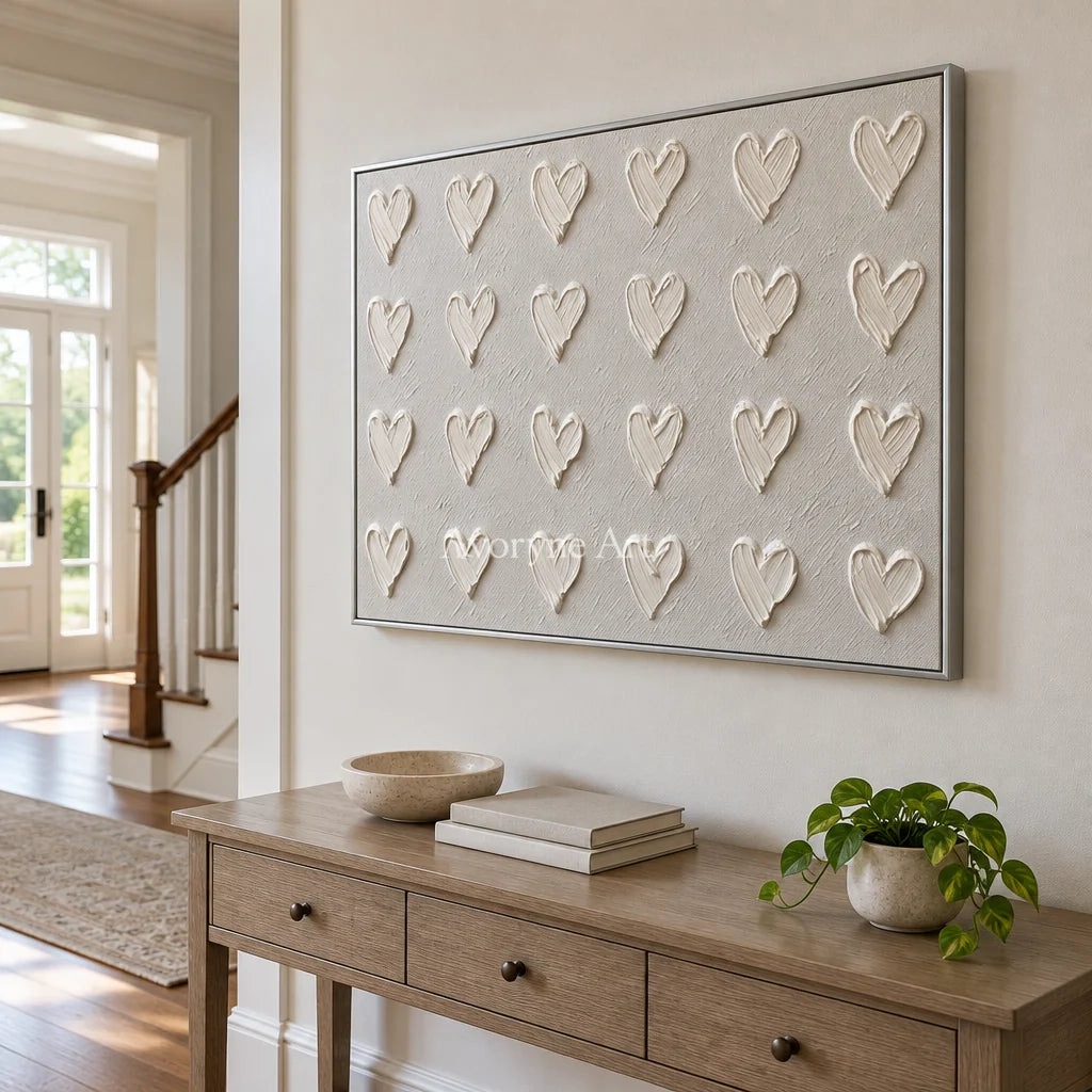 Aster Lotus: White Heart Relief — entry silver