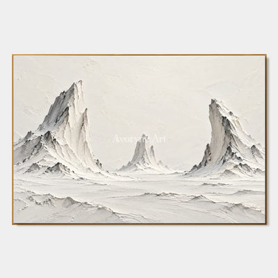 Three Summits: White Mountain Landscape Wall Art — primary
