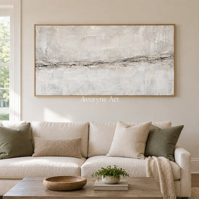 Chalk Fault: White Panoramic Texture Art — villa wood
