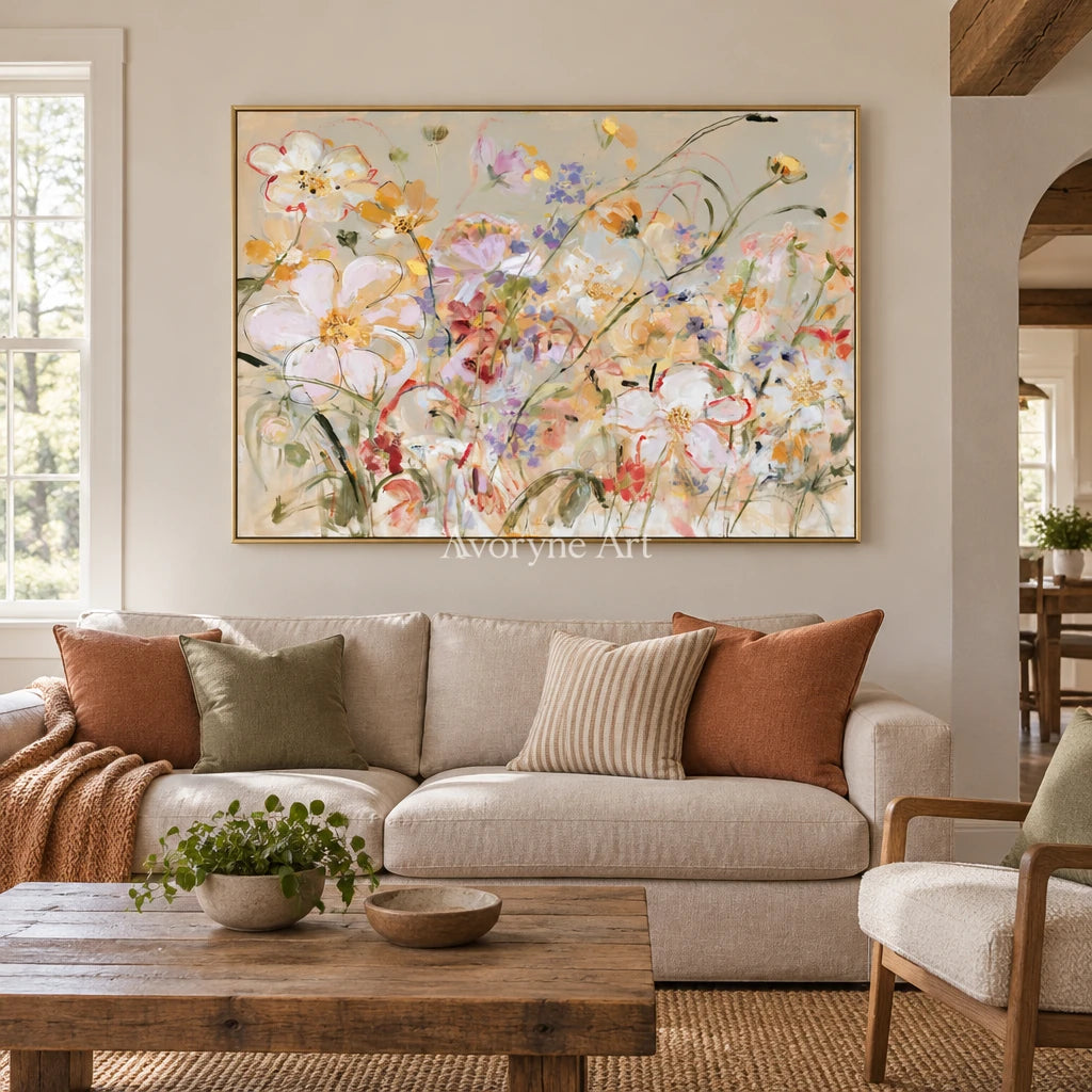 Ivory Quiet Verse: Wildflower Garden Art — living gold