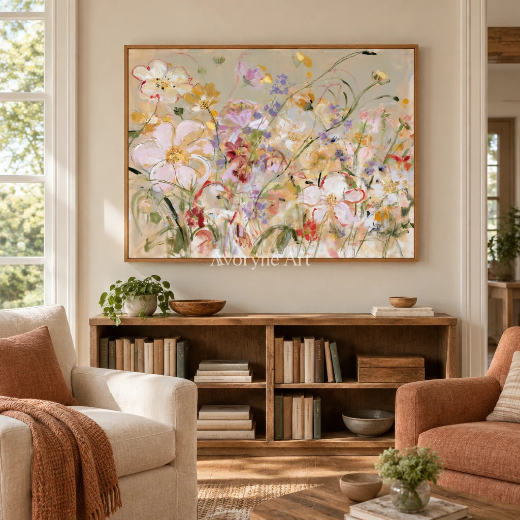 Ivory Quiet Verse: Wildflower Garden Art — villa wood