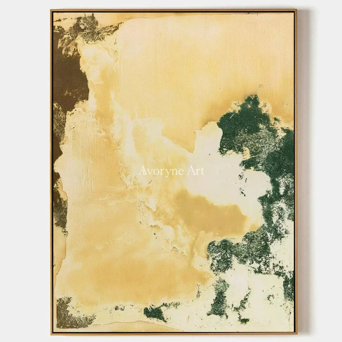 Ivory Open Refrain: Yellow Green Abstract — primary